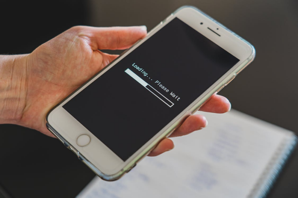 why your phone feels slower over time shown through loading screen on smartphone